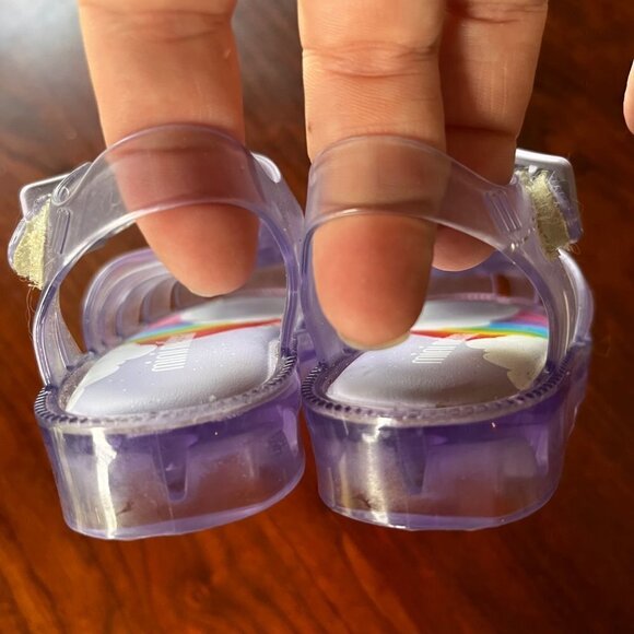Mini Melissa Possession Unicorn Purple Sandals- Size 5 - Picture 3 of 8